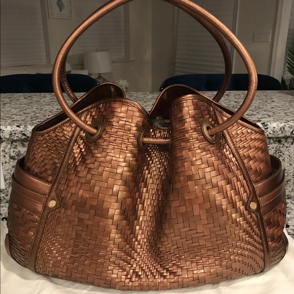 🎉HP✨SOLD!✨Cole Haan Genevieve Woven Leather Bag - Picture 5 of 8